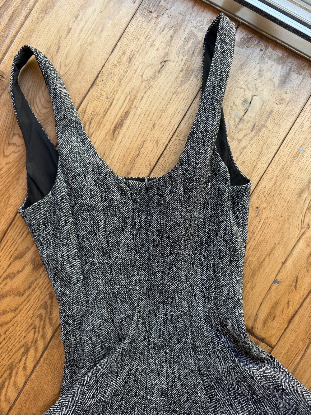 STAUD Scoop-Neck Midi Dress in Taupe - Picture 3 of 5